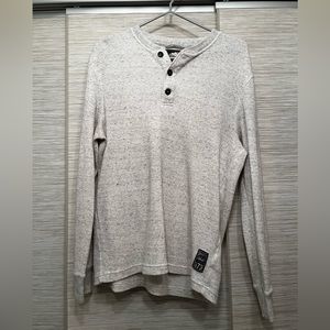 NWOT Roots Henley long sleeve tee size medium slim fit